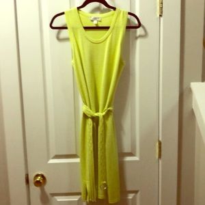 St. John Sport yellow lime dress,Worn once, Sz 8